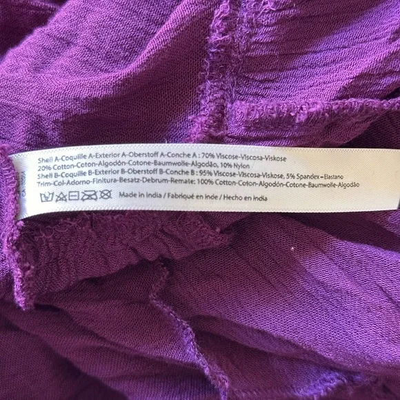 Free People FP One Purple Crochet Lace Maxi Dress Boho Festival Small - Picture 10 of 10